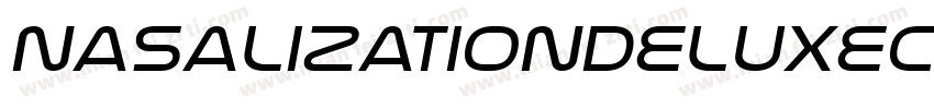 NasalizationDeluxeCond Italic字体转换